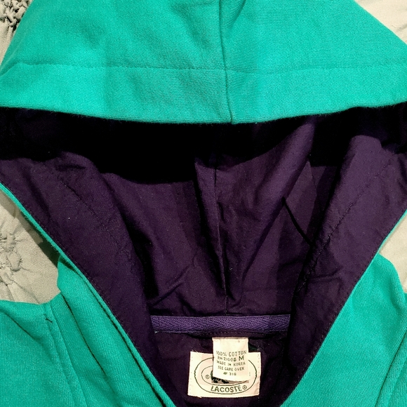 Vintage Izod Lacoste Hood Pullover - Picture 4 of 12